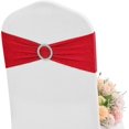 thumbnail image 1 of 1 pieza de fajas de LICRA para silla, lazos elásticos para silla, fajas, funda para silla con hebilla para fiestas, ceremonias, eventos, cumpleaños, recepción, banquetes, decoraciones de bod, 1 of 5