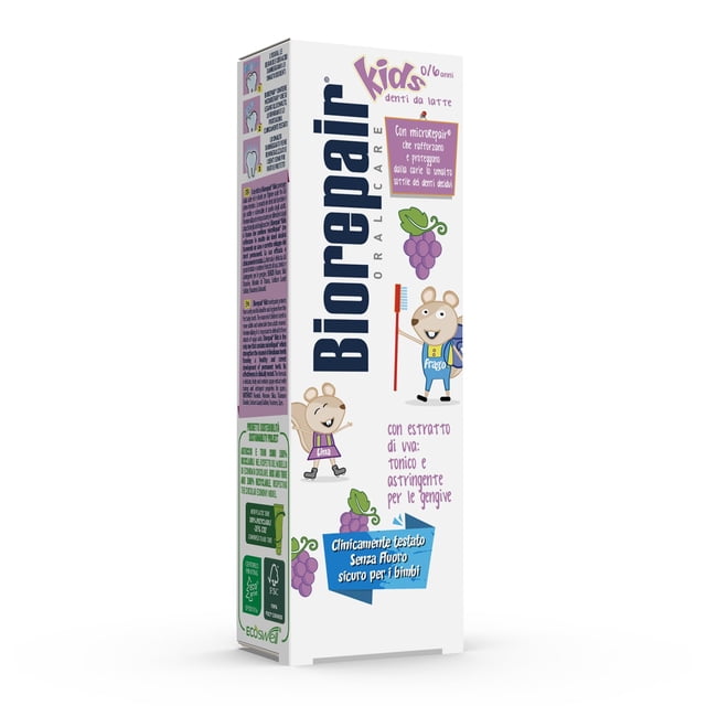 Pasta de dientes Biorepair Kids sabor uva 50 ml