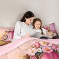 thumbnail image 5 of Manfei Pink Boot Comforter Sets Full Size, Princess Cowgirl Comforters & Duvets, Southwestern Reversible Bedding Full Comforter Set, Microfiber Bedroom Decoration, 3 Pieces, 5 of 8