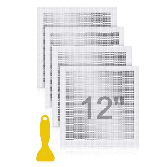 4 Pcs Drywall Repair Kit 12 X12 Patch with Scraper Self Adhesive Wall