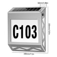 thumbnail image 2 of EGNMCR 2023 New House Number Home Garage Door Indicator Wall Solar Outdoor Induction LED Garden Decorative lights, 2 of 2