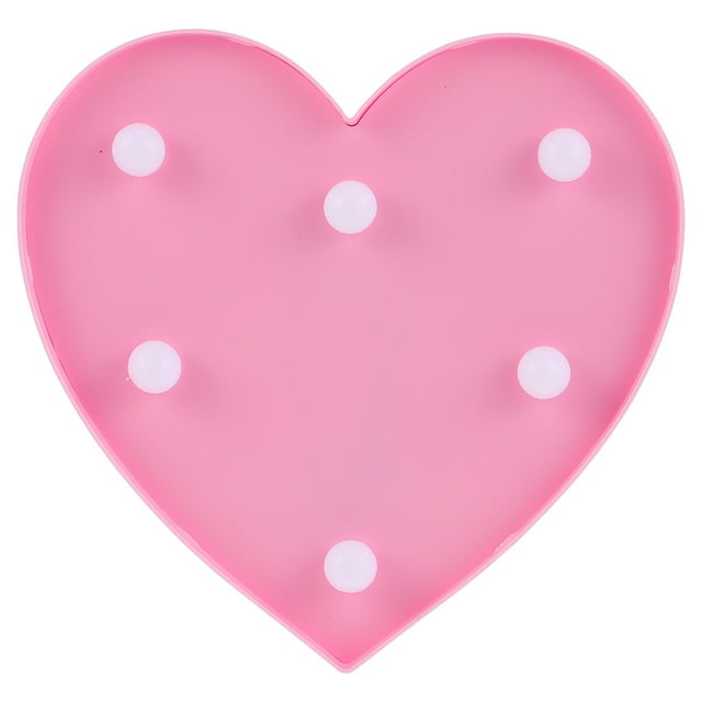 KAKOWELY Lámpara LED creativa con forma de corazón, luz nocturna, luz de escritorio, adorno para decoración del hogar