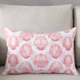 thumbnail image 3 of Pink Coastal Shell Throw Pillow Cover 12 x 20 Inch Decorative Pillow Cover Nautical Ocean Summer Beach Sea Lumbar Pillowcase Seasonal Rectangle Cushion Case for Couch Sofa Bed Living Room, 3 of 7