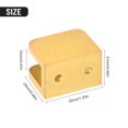 thumbnail image 4 of 2Pc Glass Shelf Support Clamp Brackets Clip Gold Shelves 8Mm-12Mm L, 4 of 10
