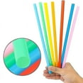 thumbnail image 2 of 300pcs 10.3in Jumbo Straws - Smoothie Straws, Extra Wide Extra Long Colors, 2 of 5