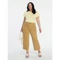 thumbnail image 3 of Time and Tru Women's Crewneck Top with Short Flutter Sleeves, Sizes XS-XXXL, 3 of 6