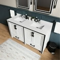 thumbnail image 6 of 60" W X 22" D White Double Bath Vanity - Soft Close Two Cabinets And Drawers For Profuse Storage Fully Assembled 60 In. 22 & Area, 6 of 6