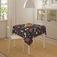thumbnail image 4 of Wukai Fly Agaric and Flowers Waterproof Tablecloth for Kitchen Dining, Fits Square Tables for 2-4 Seats -54"x54", 4 of 7