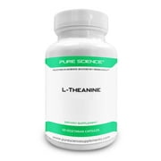 Pure Science L-Theanine Supplement 400 mg - 50 Vegetarian Capsules