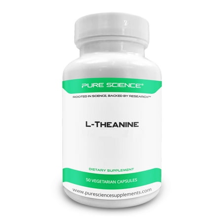Pure Science L-Theanine Supplement 400 mg - 50 Vegetarian Capsules
