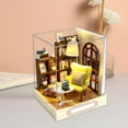 thumbnail image 4 of kusrkot segolike Creative Mini Doll House with Furniture Set LED Lights Cottage Birthday D, 4 of 8