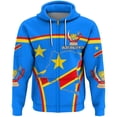 thumbnail image 2 of Sudadera con capucha y cremallera con estampado 3D vintage de la bandera de la República Democrática del Congo, cuello redondo, estilo Harajuku, informal, de calle, de manga larga, divertida para homb, 2 of 5