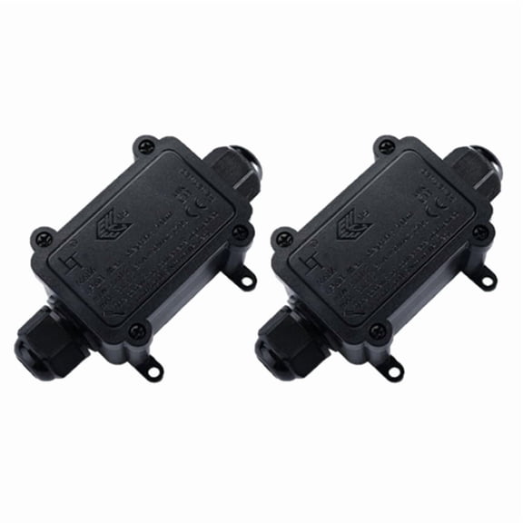 Waterproof Junction Box Electrical Connector One-in-One-Out Waterproof Junction Box Cable Connector with Terminal Block