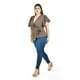 thumbnail image 2 of Blusa manga mariposa Roman Fashion /Tallas Extras, 1840 (Cafe) cafe 40, 2 of 5