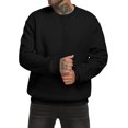 thumbnail image 3 of KISSMODA Men's Crewneck Sweatshirt Casual Long Sleeve Sweat Shirts Comfy Basic Winter Pullover Shirt, 3 of 4