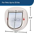 PetSafe Big Cat 4Way Locking Cat Door, Exterior/Interior, White