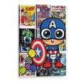 thumbnail image 1 of Cuadro decorativo - Baby Cap, El Pinta Cuadros 40x60 Canvas Lab Avengers, Capitán América, Ilustraciones, Marvel, Niños, Superhéroes, Héroes, 1 of 2
