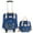 Blue, variant on Rolling Backpack with Shoulder Bag Trolley Wheeled Backpacks Overnight Suitcase for Men Women, 2PCS Carry on Luggage Spinner Suitcase Set for Travel Business School, Red