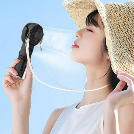 

Portable Misting Fan USB Rechargeable Refrigeration Conditioner 4-speed Airflow Neck Hanging Suitable For Travel Home Office And Bedroom