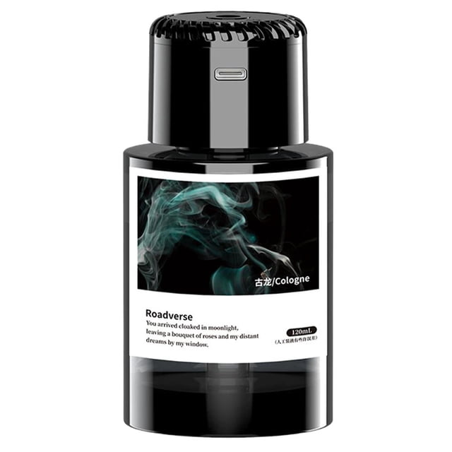 Smart Car Air Freshener with Starry Sky Projection, Rechargeable Auto On/Off Diffuser, Long-Lasting 120ml Perfume, Intelligent Vehicle Scent Purifier Gift