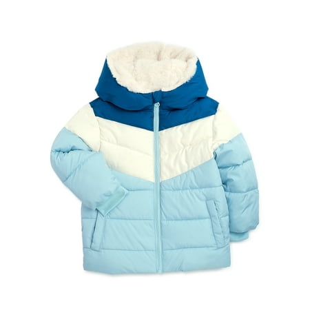 

Swiss Tech Baby and Toddler Girl Heavyweight Puffer Jacket Sizes 12M-5T