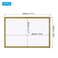 thumbnail image 2 of Unique Bargains A3 Magnetic Sign Holder, 4 Pack Magnetic Display Frame Self-Adhesive Picture Frame for Refrigerator, Golden, 2 of 7