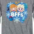 thumbnail image 3 of Disney Emoji - Anna & Elsa BFF Design - Toddler And Youth Long Sleeve Graphic T-Shirt, 3 of 5