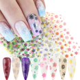 thumbnail image 1 of Onsdag Calcomanías de lámina para uñas con copos de nieve navideños, 10 hojas, 1 of 7