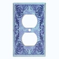 thumbnail image 2 of Metal Light Switch Plate Cover Elegant Blue Grape Vine Damask Frame FRA050, 2 of 13