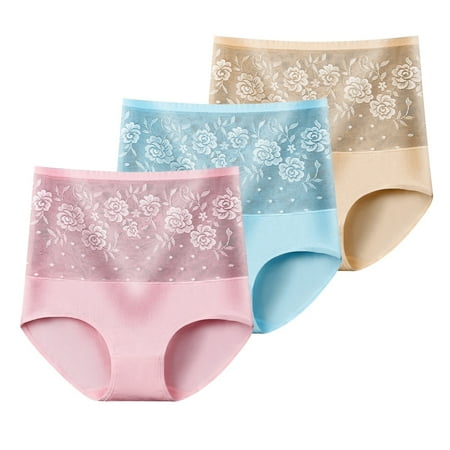 

Spdoo Women s Underwear High Waist Cotton Breathable Full Coverage Panties Brief Multipack Regular and Plus Size