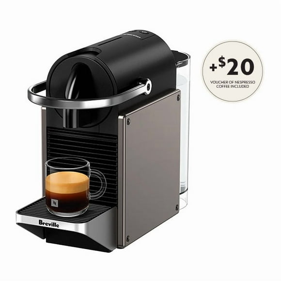 Machine à Espresso Nespresso Pixie de Breville, Titan Style industriel, café exceptionnel.