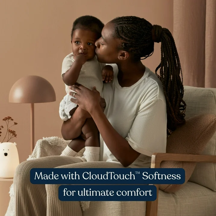 Millie Moon Overnight Diapers – All-Night Absorbency | CloudTouch™ Softness | Size 6, 42 Count