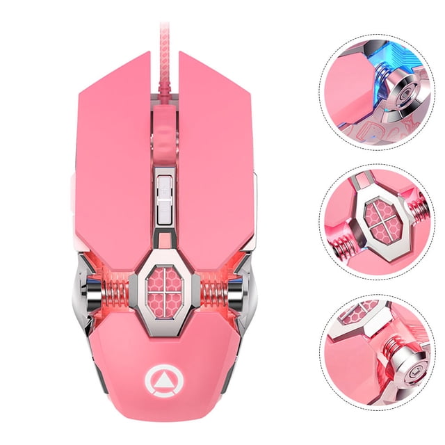 Raindrops 1Pc Cute Wired Mouse Aluminium Alloy for Gaming Use