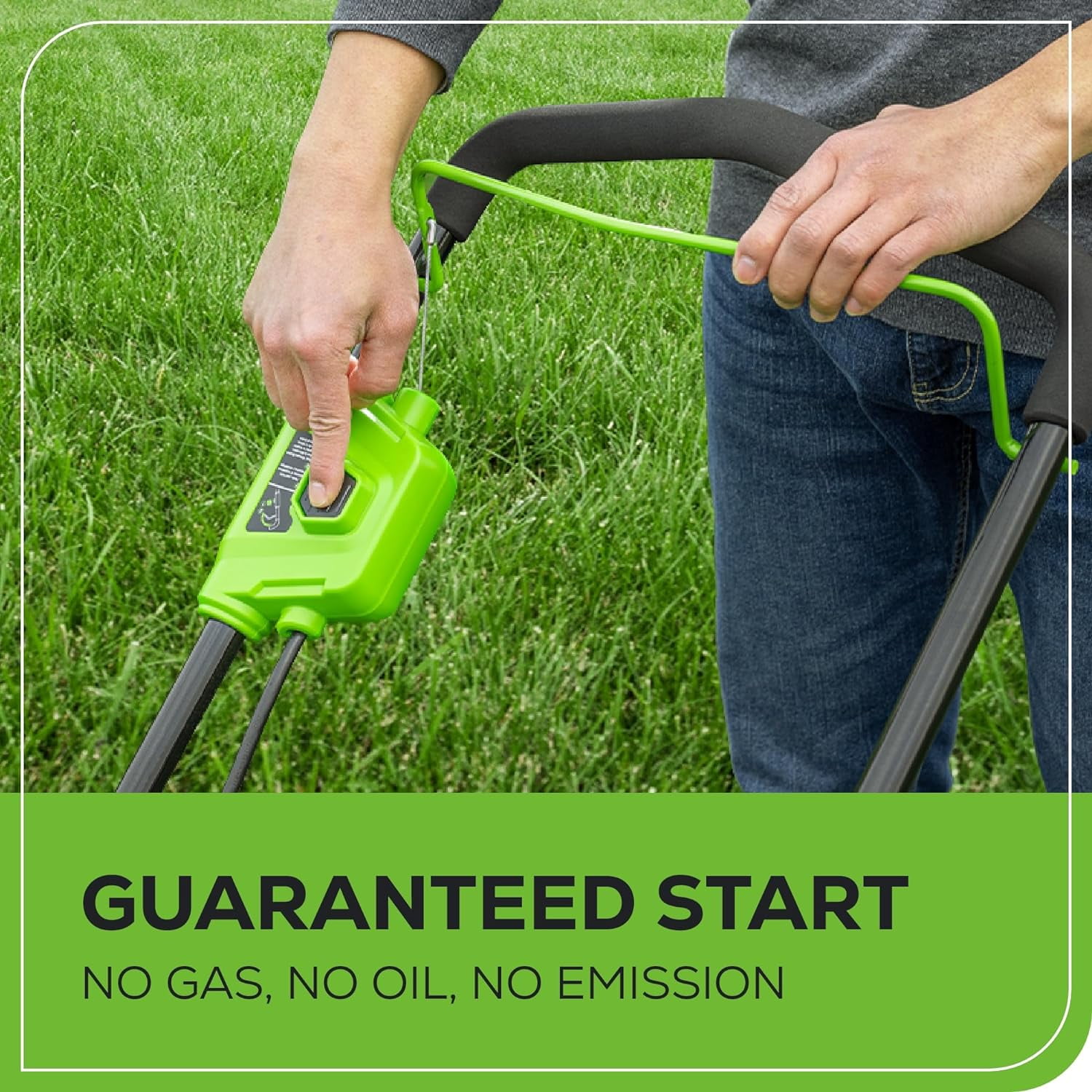 Greenworks 40V 16inch Brushless Cordless Lawn Mower, 4.0Ah Battery and Charger Included
