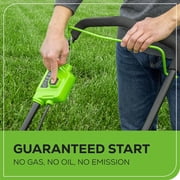 Greenworks 40V 16inch Brushless Cordless Lawn Mower, 4.0Ah Battery and Charger Included
