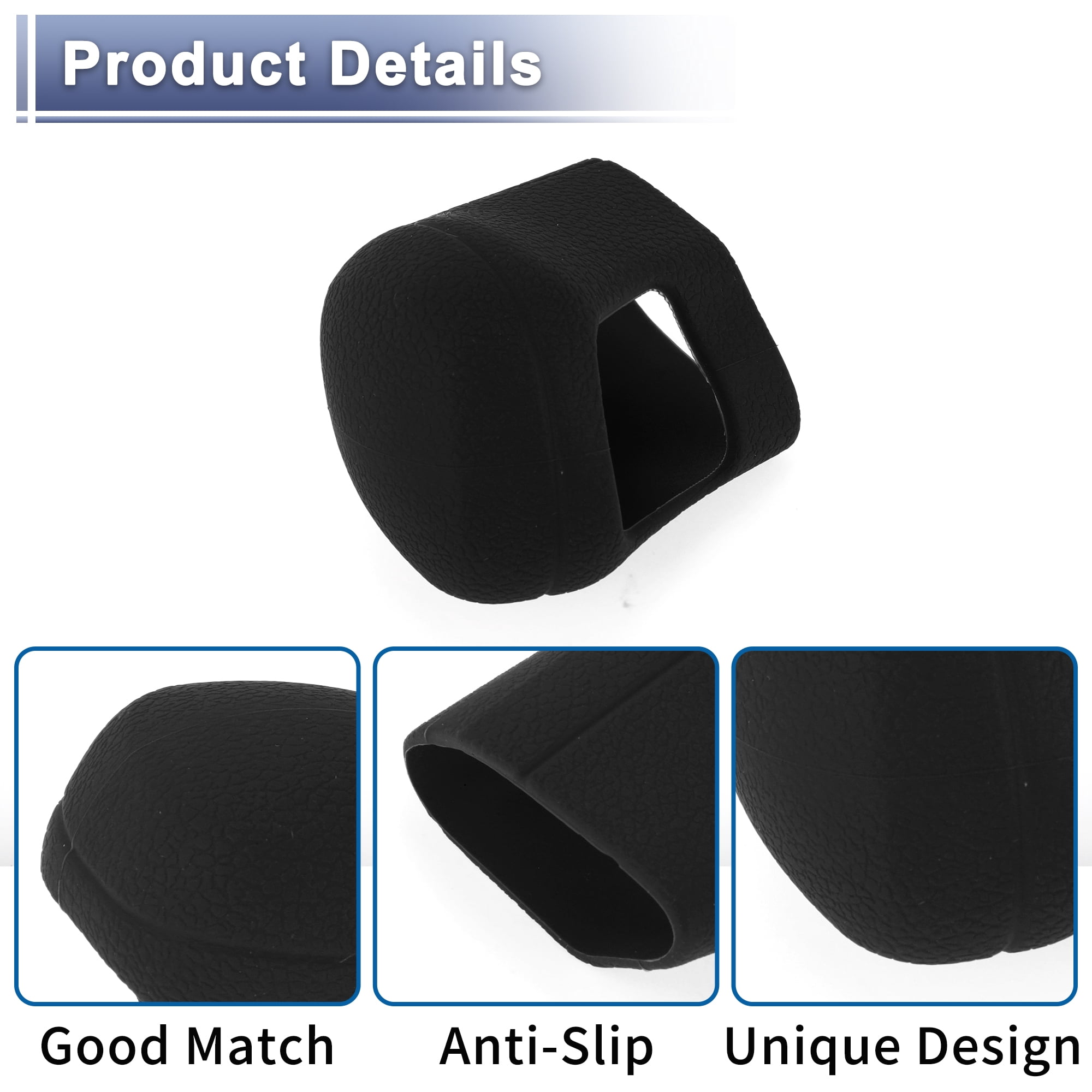 Unique Bargains Gear Shift Knob Cover for Toyota Camry 2018-2024 Silicone Black Anti-Slip