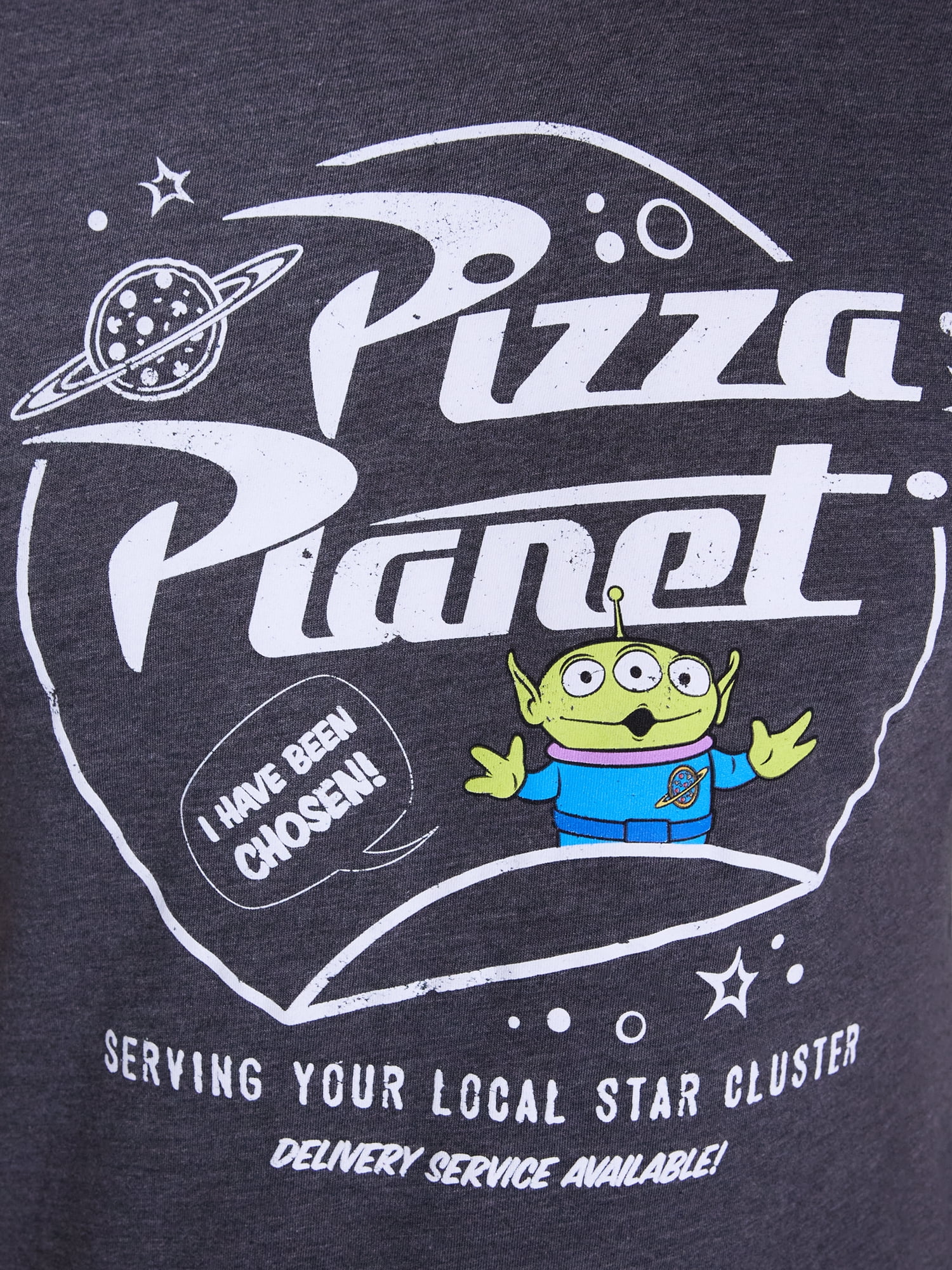 Toy Story Pizza Planet Men’s Graphic Tee with Short Sleeves, Sizes S-XXL