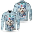 thumbnail image 3 of Just a Certified Nursing Assistant Cna Who Loves Her Maltese All Over Print 3D Baseball Jacket Maltese Dog Lover Gifts Idea Bomber Jacket Softball - 00003, 3 of 6