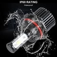 thumbnail image 4 of 120W 6000K LED Waterproof Headlight Dustproof 3000LM 360Degree 9004/HB1 Front Light, 4 of 4