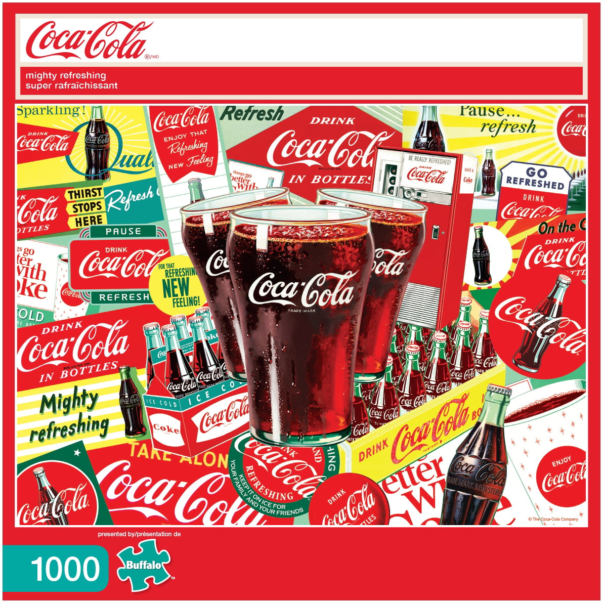 NEW Coca Cola Coke Delicious & Refreshing 1000 PCS Jig Saw Puzzle Buffalo Games 