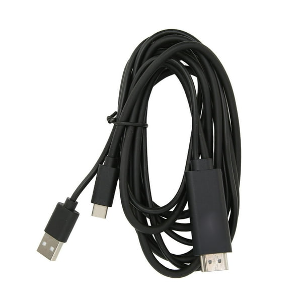 Cable de espejo de teléfono móvil a TV, cable convertidor de interfaz multimedia USB Cto HD de teléfono móvil a TV K a Hz Cable de interfaz multimedia HD Calidad de nivel superior