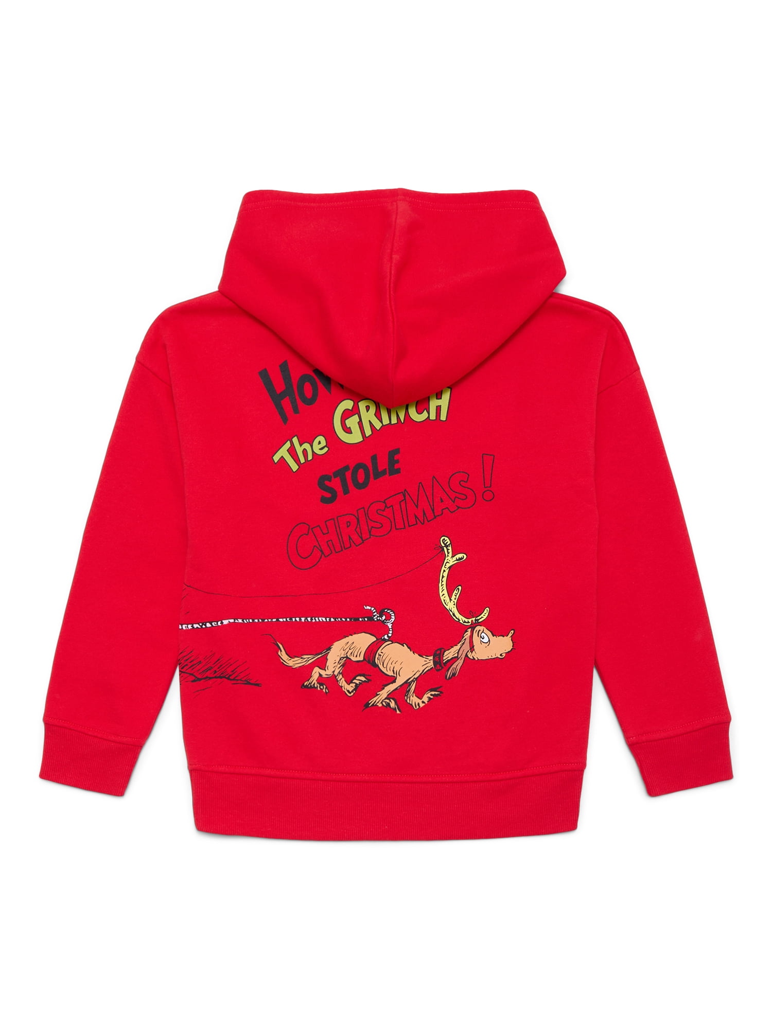 Dr. Seuss The Grinch Little and Big Boys' Front Back Graphic Hoodie, Sizes XS-XXL
