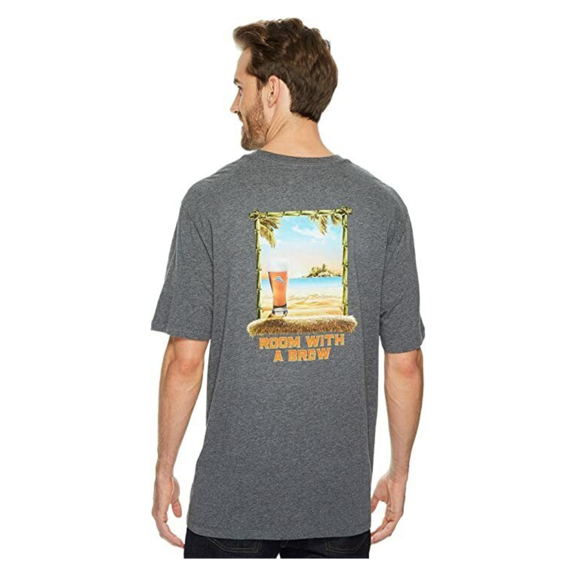 Tommy Bahama Men's Room With A Brew T-Shirt Charcoal Heather M
