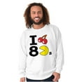 thumbnail image 5 of PACMAN I Love the 80s Cherry Fruit Sweatshirt for Men or Women Brisco Brands M, 5 of 6