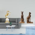 thumbnail image 2 of Colección De Esculturas De Animales Modernas, Figuras De Caballos Y Gatos Egipcios, Adorno De Mesa Para Dormitorio, Sala De Estar, Oficina, Centro De Mesa, Sujetalibros, Regalo, 2 of 8