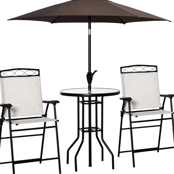 Wave Textured Tempered Glass Table / Fit for Shady Patio Dining