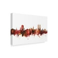 thumbnail image 2 of Trademark Fine Art 'Kassel Germany Skyline Red' Canvas Art by Michael Tompsett, 2 of 4