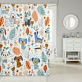 thumbnail image 2 of Erosebridal Cute Dog Bathroom Curtain 72x78,Kawaii Floral Bathroom Curtain 72x78,Pet Animal Bedroom Decor, 2 of 5