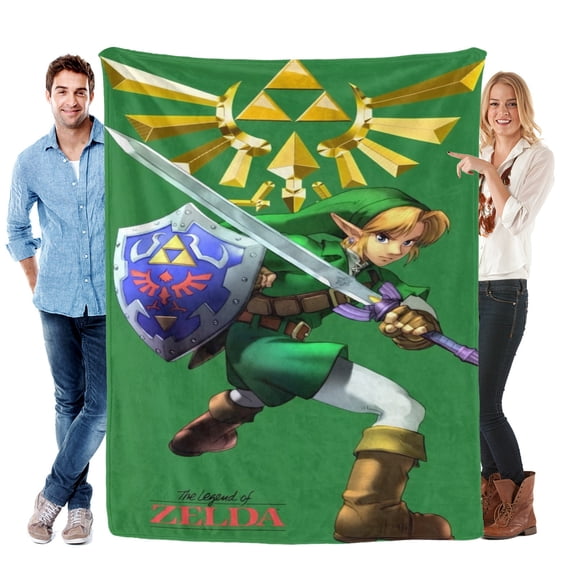 Throw Blanket for The Legend of Zelda Bed Couch Flannel Blanket for Kids Boys Girls Gifts Soft Warm Home Decor 30x40 Inch