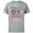 Athletic Heather, variant on Mickey and Friends Hanging with My Besties - Short Sleeve Cotton T-Shirt for Adults - Customized-Black
